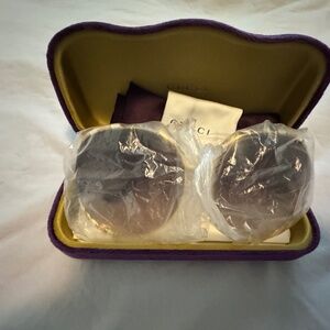 Gucci Oversized Round Sunglasses "Full Inclusion NWOT"
